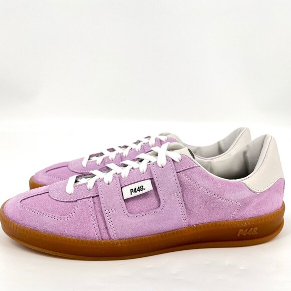 P448 Monza Sneaker Size EU 40 Suede Leather Upper Lavender Gum Sole - Picture 13 of 16